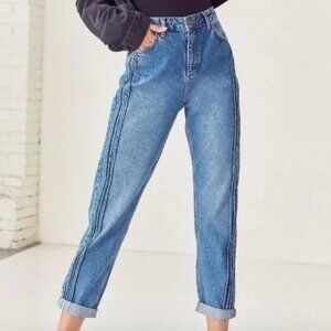 BDG High Rise Mom Jean Pin Tuck Medium Wash